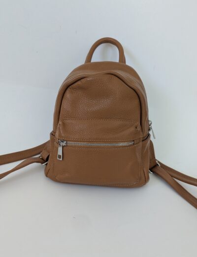 Kleiner Rucksack aus Naturleder