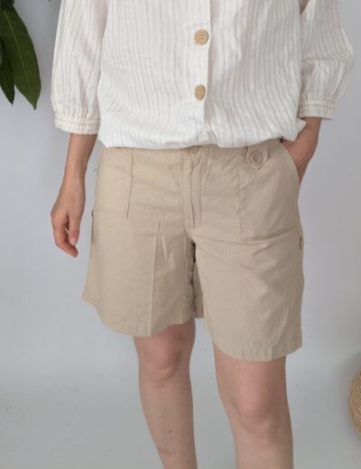 Beige Baumwollshorts Gr.M