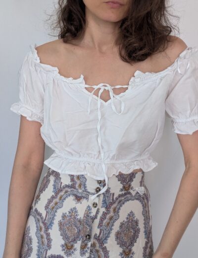 Top mit Rüschen , H&M Gr.XS