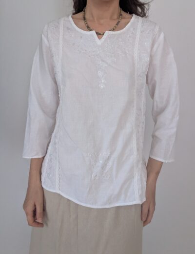 Baumwollbluse Boho, Gr.S