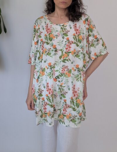 Blumen-T-Shirt, Größe XXL