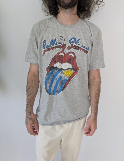 T-Shirt mit dem Rolling-Stones-Logo, Größe M/L