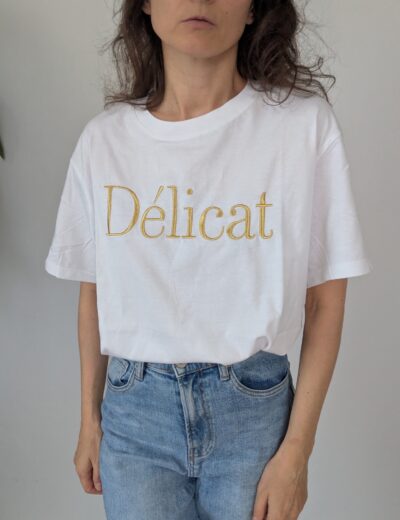 Baumwoll-T-Shirt  "Délicat" Gr.L, neu