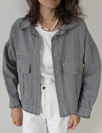 Graue Jacke, Größe S