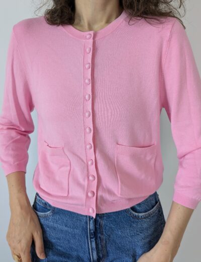 Rosa Pullover mit Knöpfen, Zara Gr.M