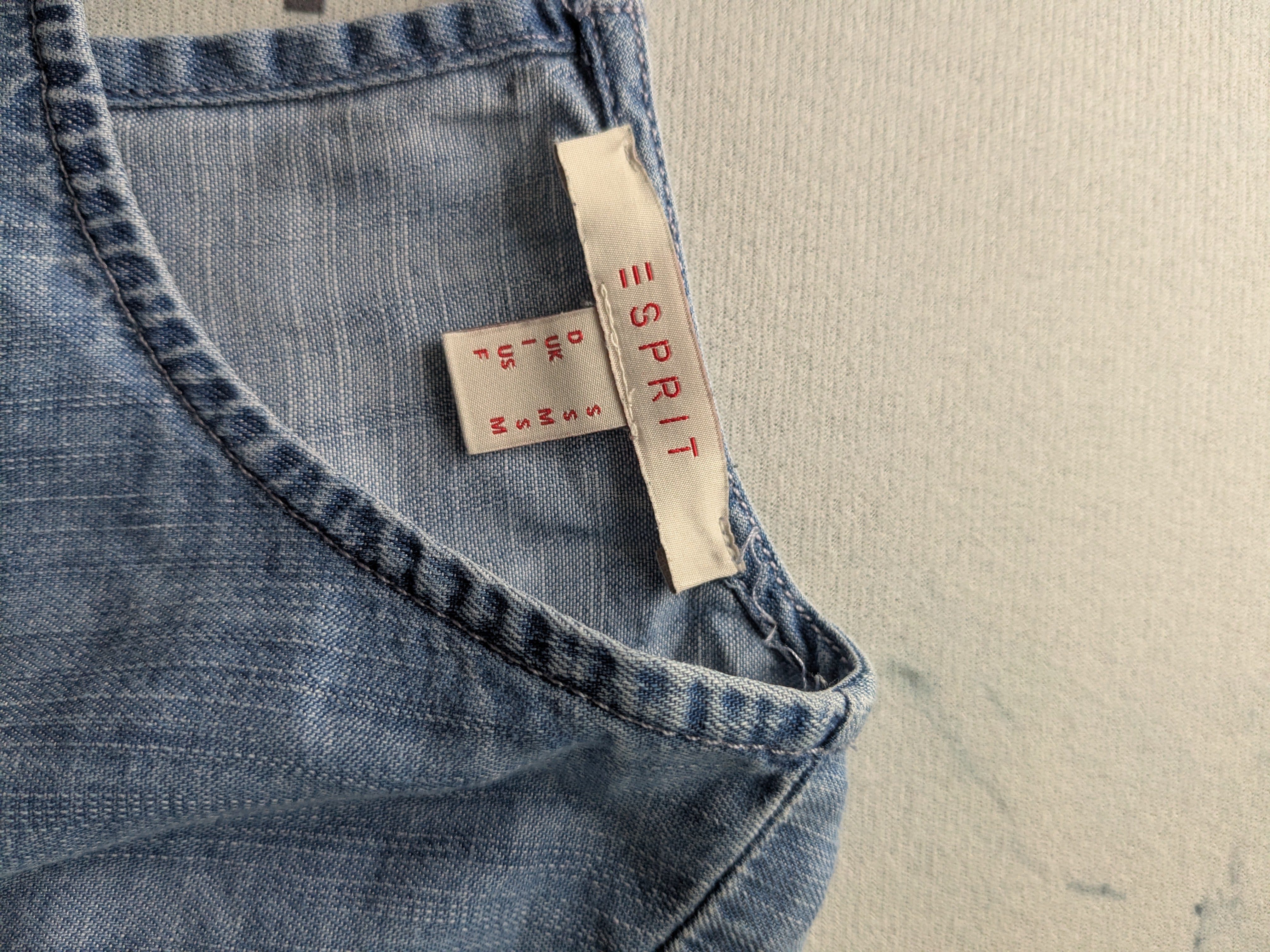 Jeansbluse mit Rüschen ESPIRIT Gr.XS – Bild 3