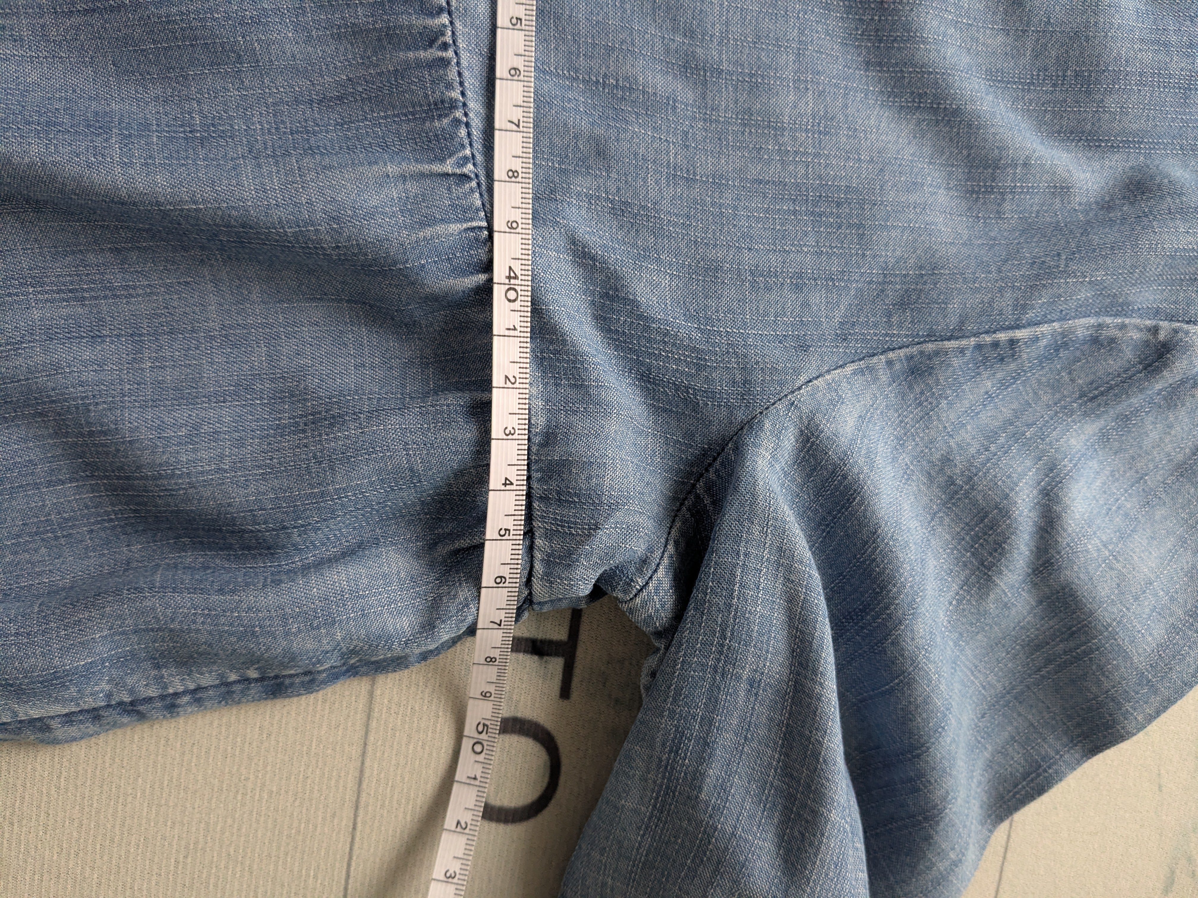 Jeansbluse mit Rüschen ESPIRIT Gr.XS – Bild 4