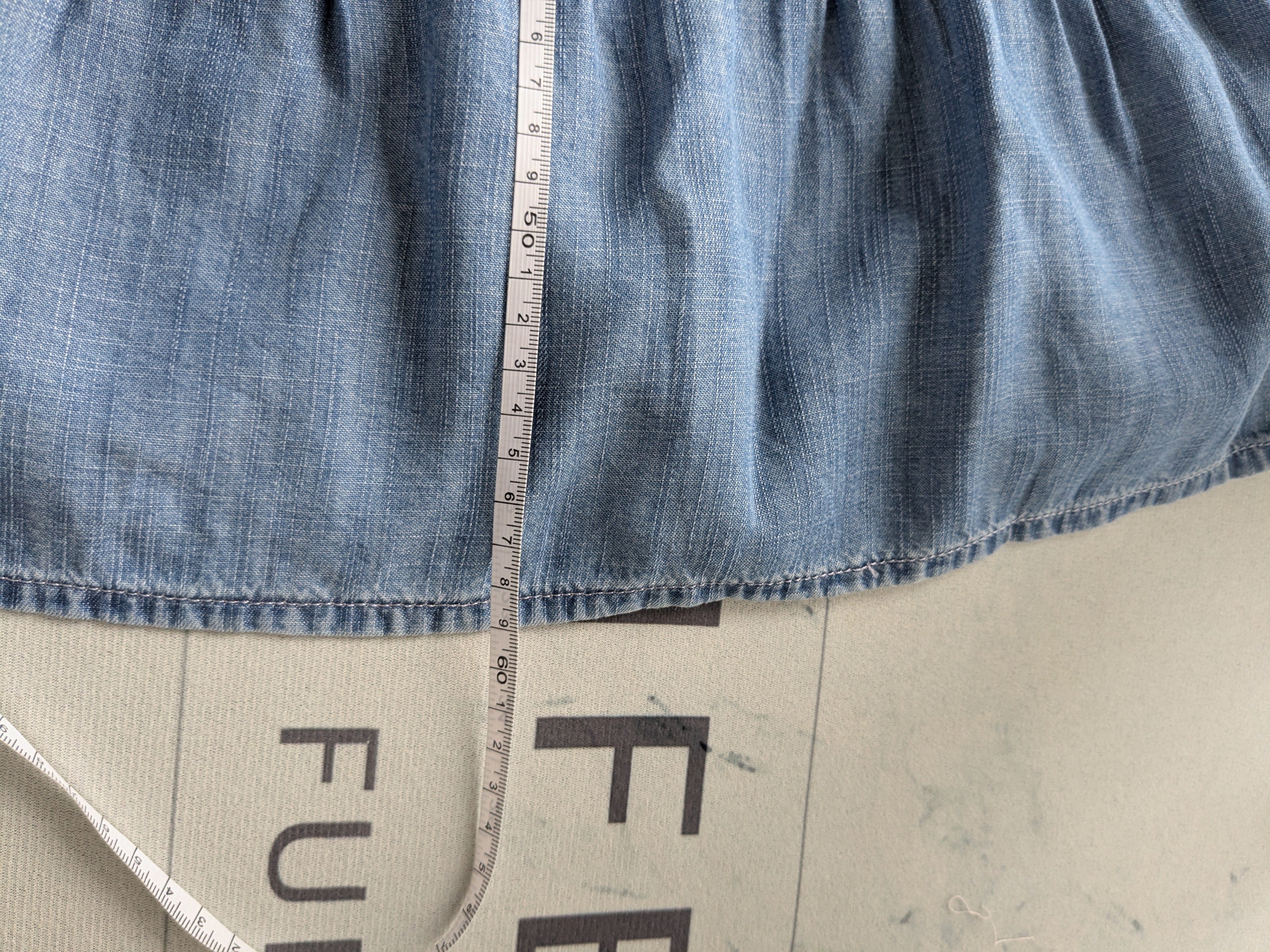 Jeansbluse mit Rüschen ESPIRIT Gr.XS – Bild 5
