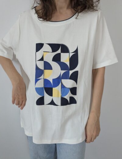 Baumwoll-T-Shirt mit Aufdruck Gr. XXL, Bonita