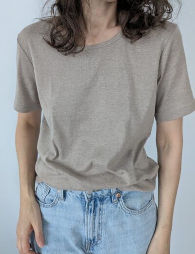 Beiges T-Shirt , Charles Vögele, Gr.L