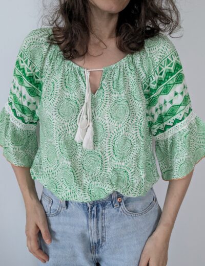 Boho-Bluse aus Viskose Gr.S, Kate Storm