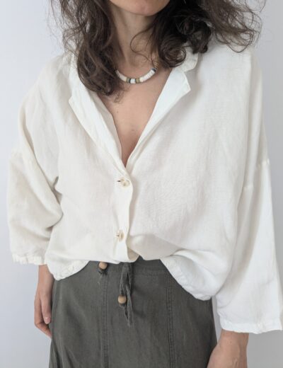 Oversize Bluse aus Leinen/Viskose Gr.XL, Lindex