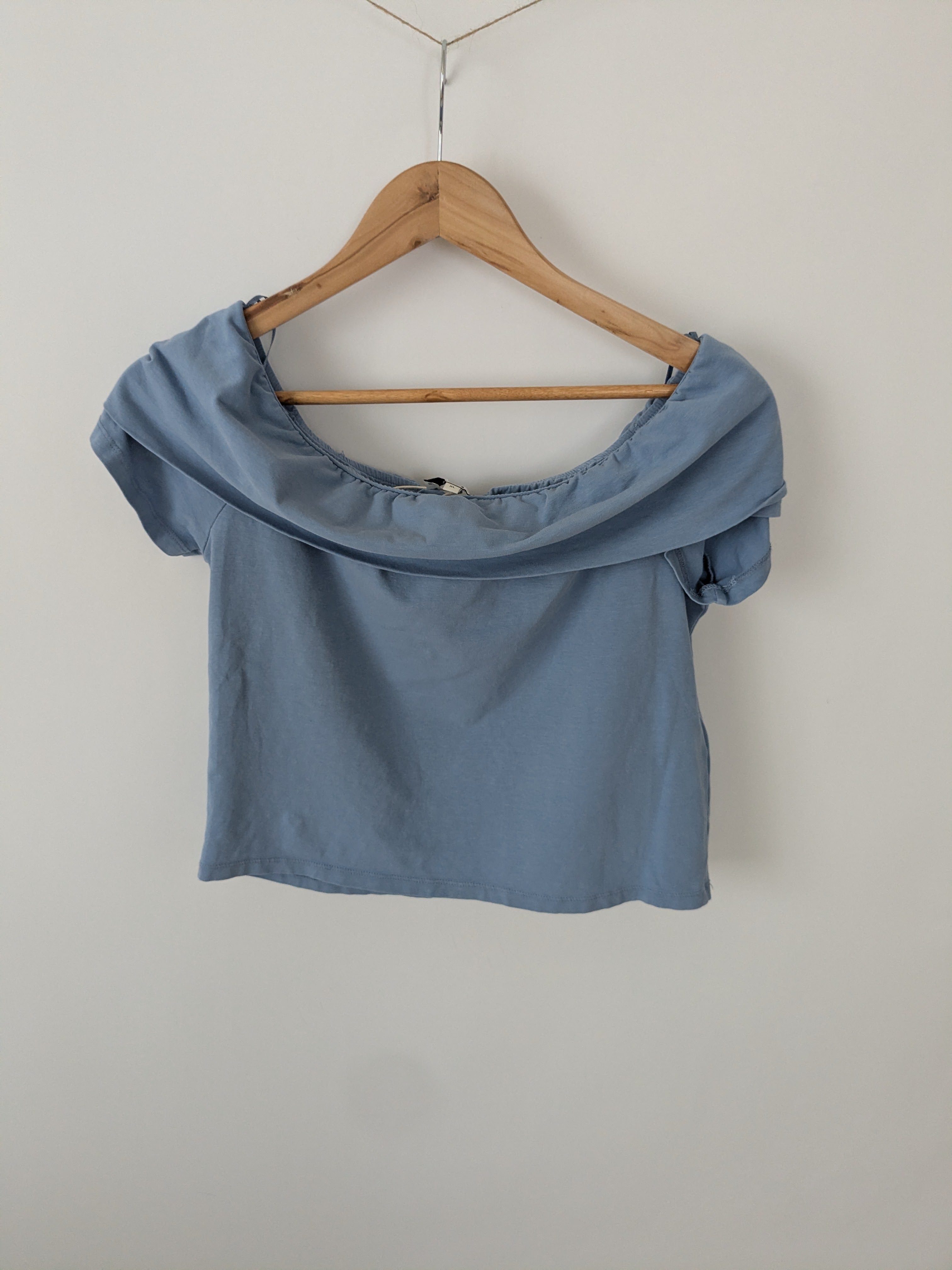 Blaues kurzes Top, C&A Gr.M – Bild 2
