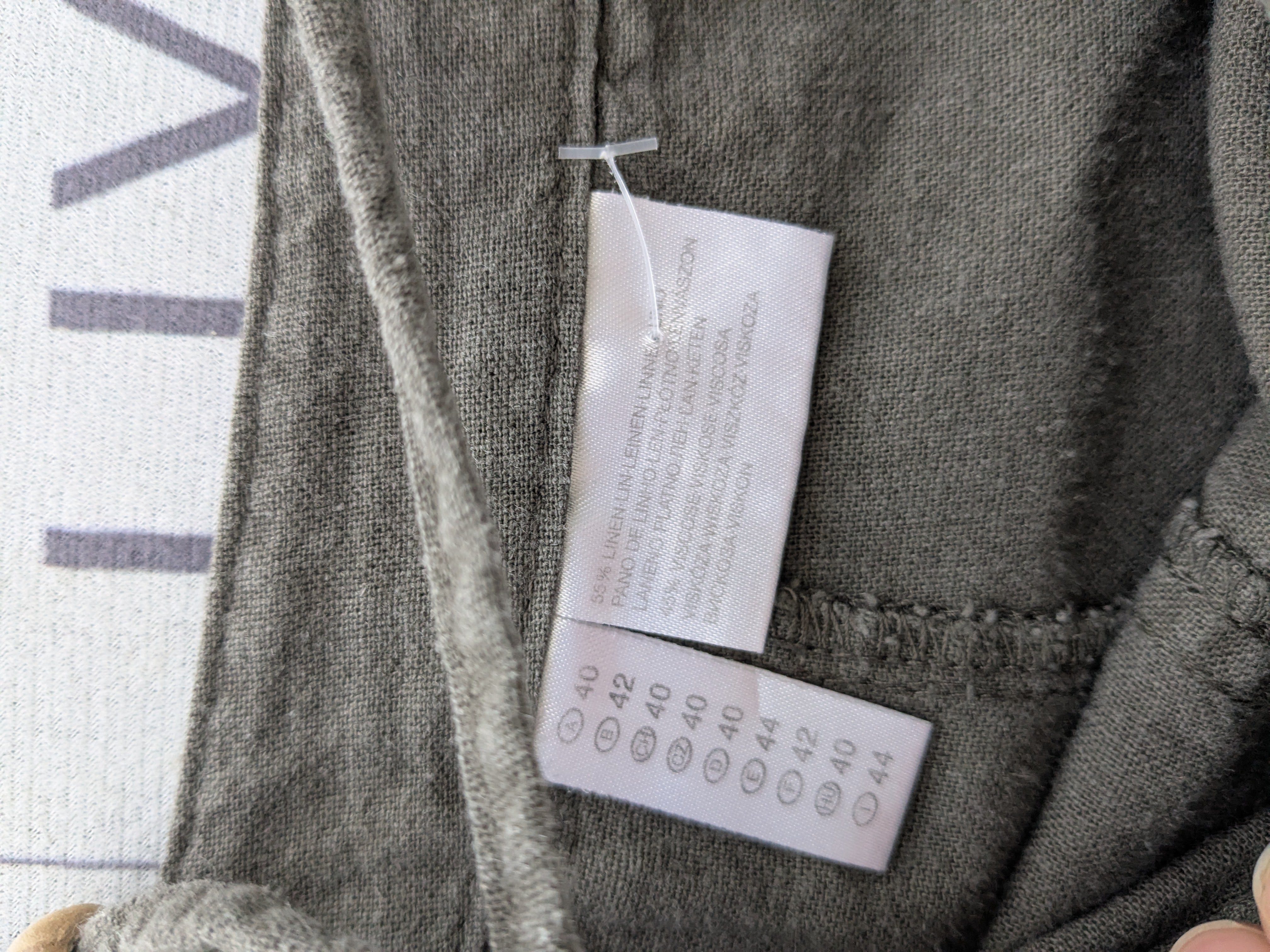 Khaki Leinenrock , C&A Gr.40, Gebraucht – Bild 5