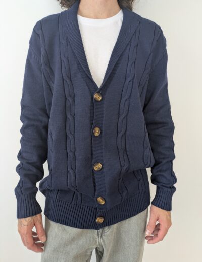 Marineblauer Cardigan Gr.XXL, Polyester