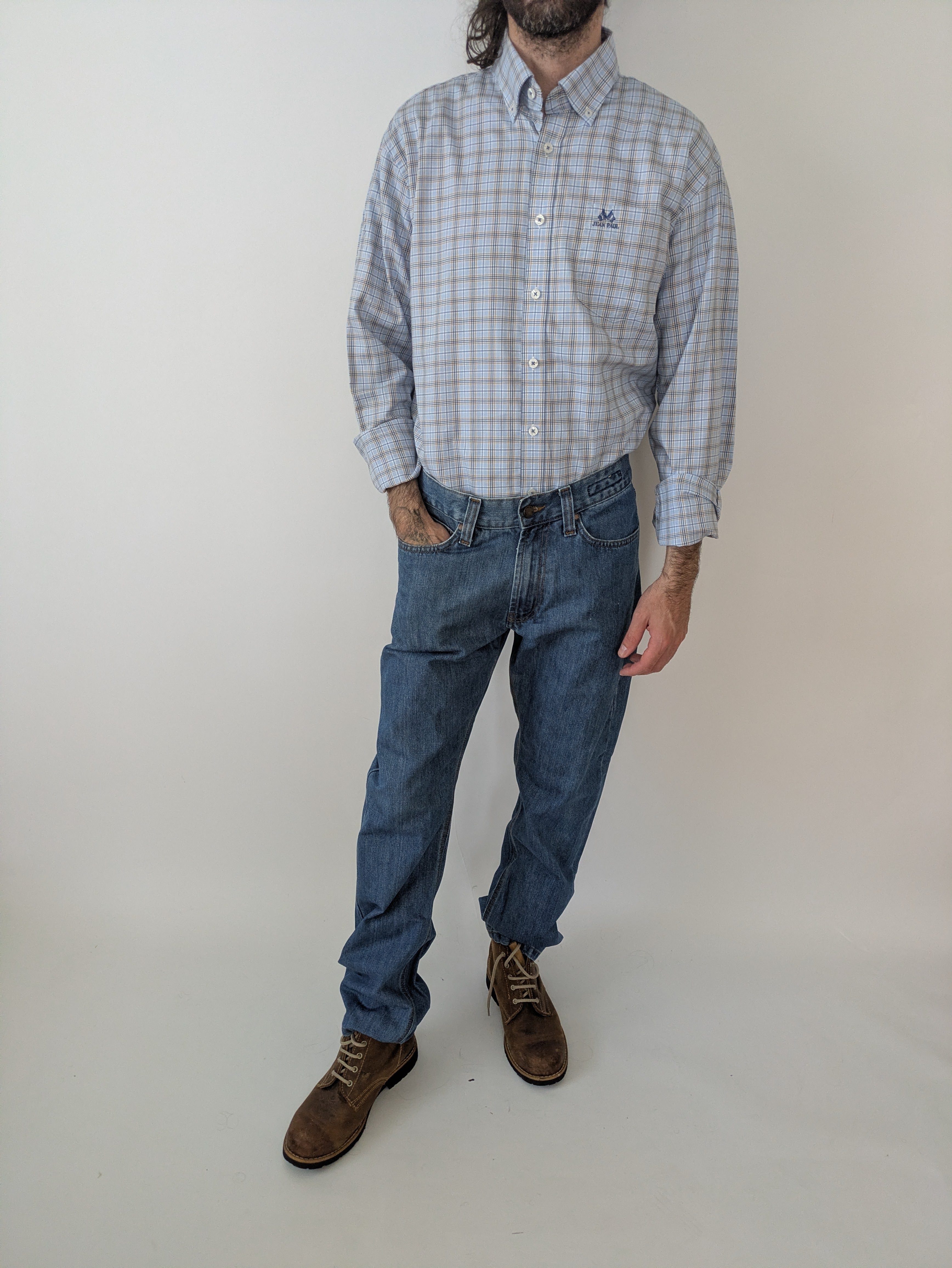 Herren Hemd Jean Paul – Kariert – Gr. L – Top Zustand – Bild 3