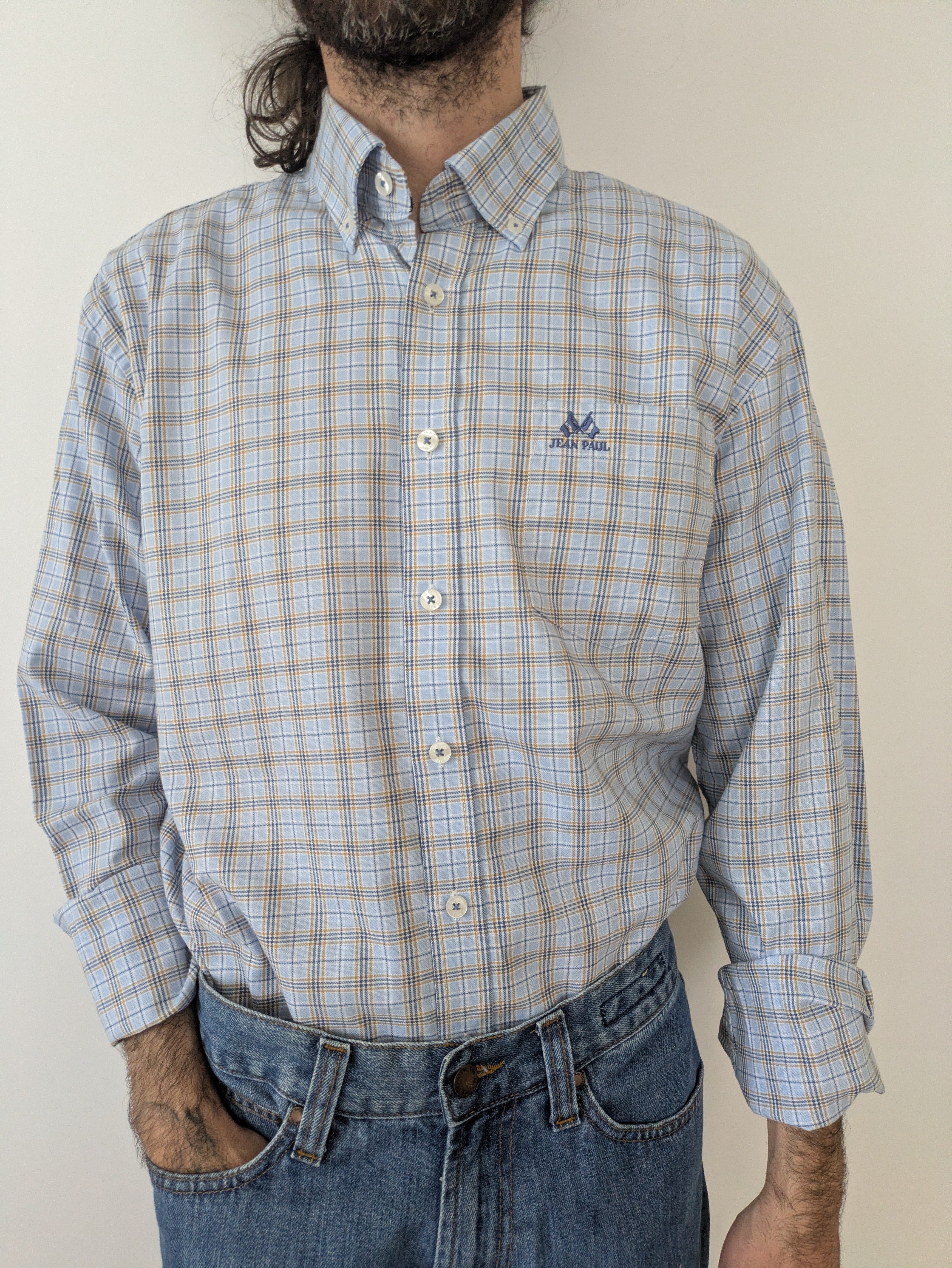 Herren Hemd Jean Paul – Kariert – Gr. L – Top Zustand – Bild 2