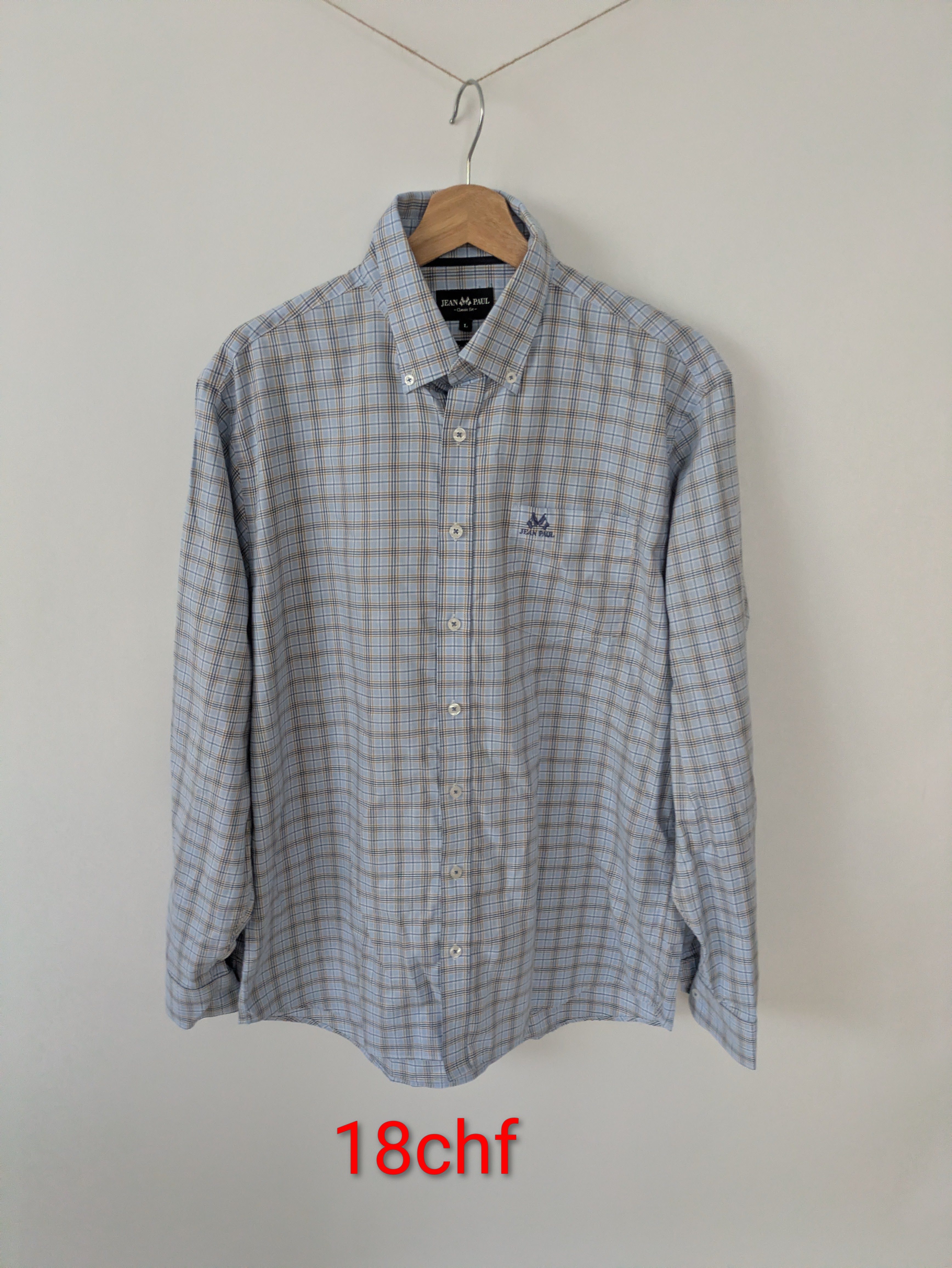 Herren Hemd Jean Paul – Kariert – Gr. L – Top Zustand – Bild 5