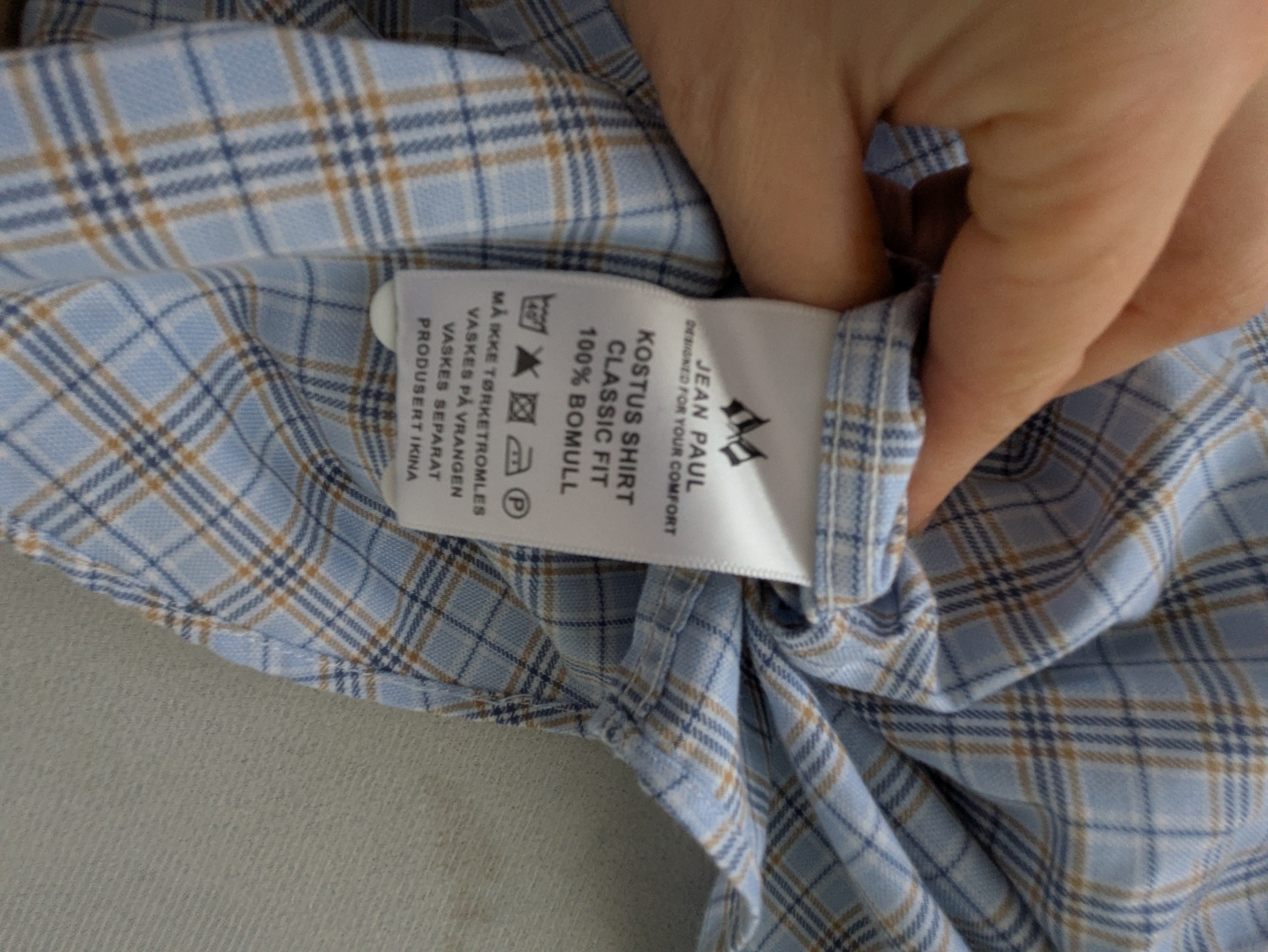 Herren Hemd Jean Paul – Kariert – Gr. L – Top Zustand – Bild 8