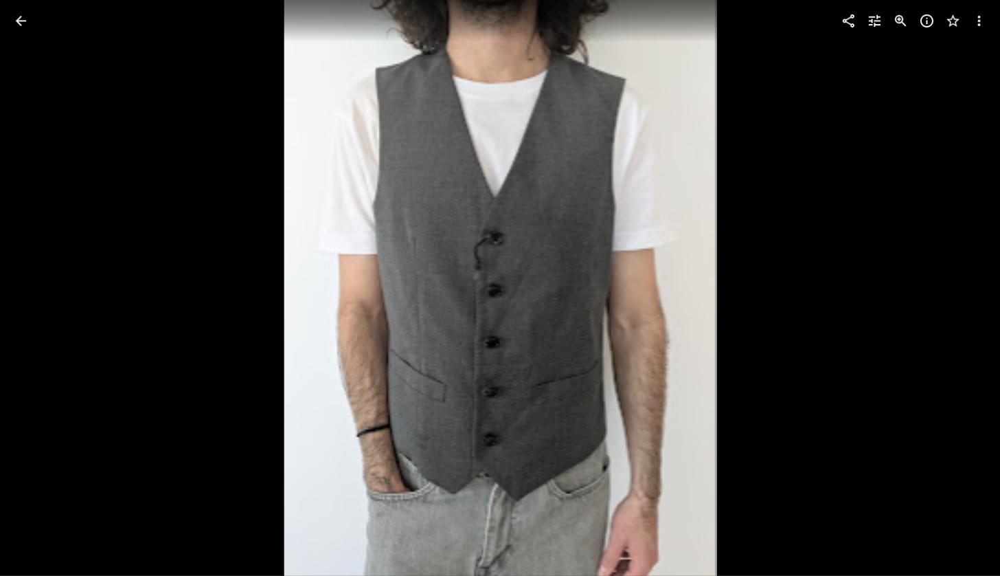 Mango Weste grau – Gr. EU 46 ( Defekt) – Bild 2