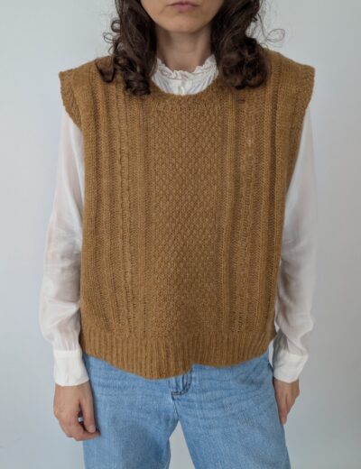 Beige Mohairweste Gr. M, NOA NOA