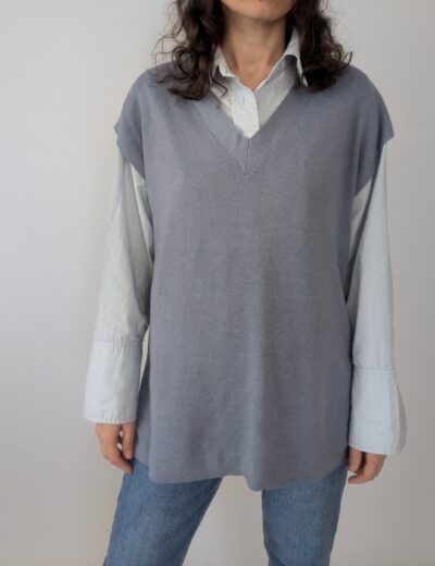 Blaue Weste oversize S/M
