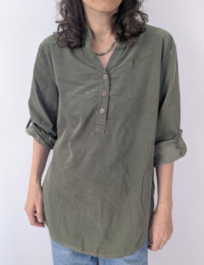 Pepper Cordbluse Oliv - Gr. L